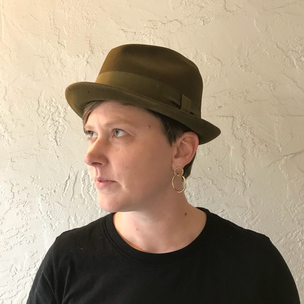 Vintage Army Green Men’s Hat